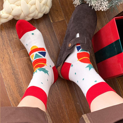 Chaussettes rouges de Noël (4 paires) - image 3