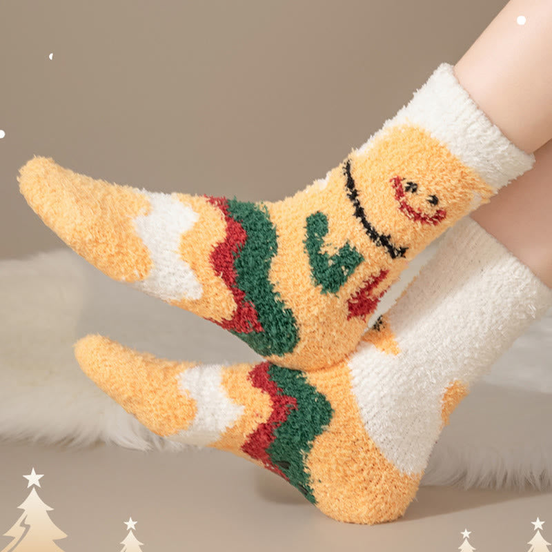Chaussettes-chaussons en polaire corail qui ne peluchent pas - image 6