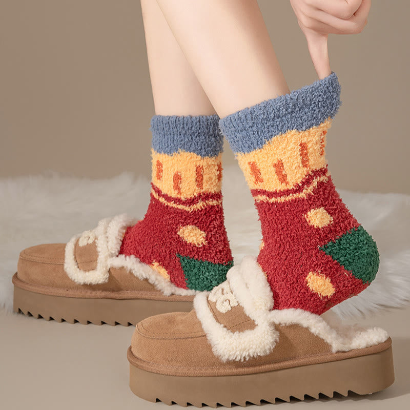 Chaussettes-chaussons en polaire corail qui ne peluchent pas - image 5
