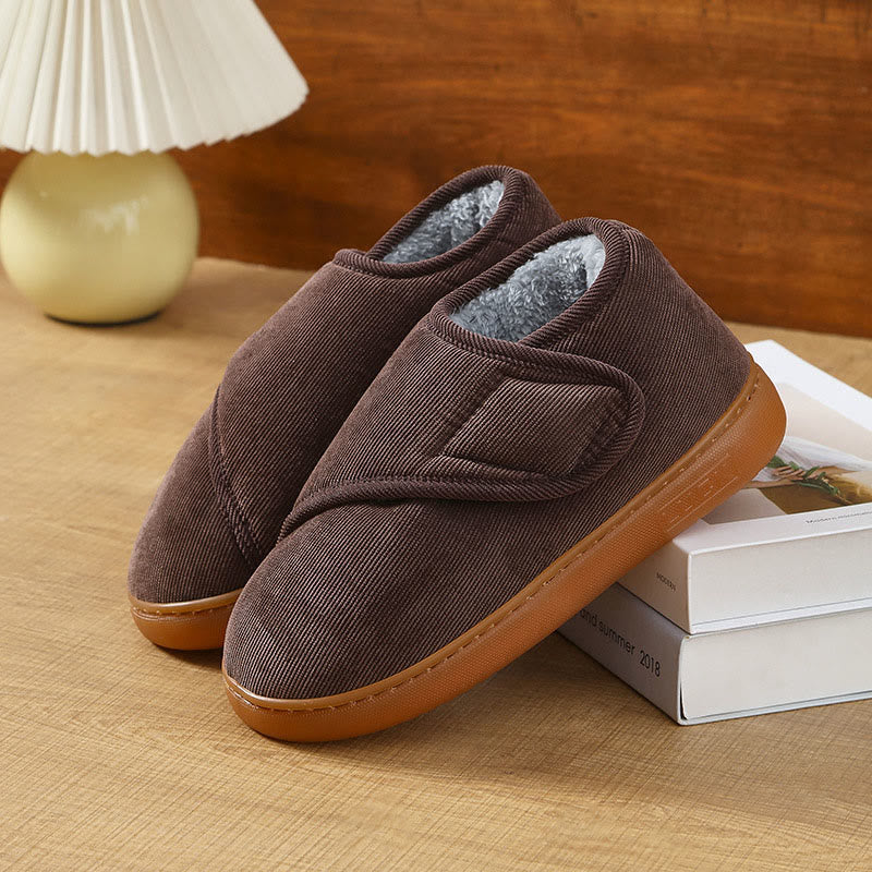 Pantoufles douillettes en polaire grande taille - Brun - UE46-47 (US9-10) - image 12