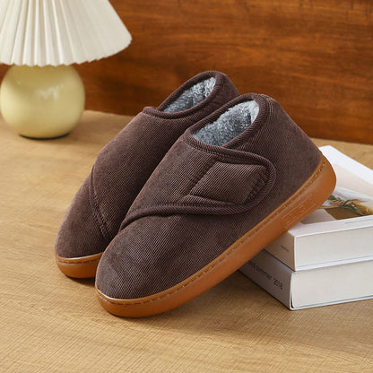 Pantoufles douillettes en polaire grande taille - Brun - UE46-47 (US9-10) - image 12