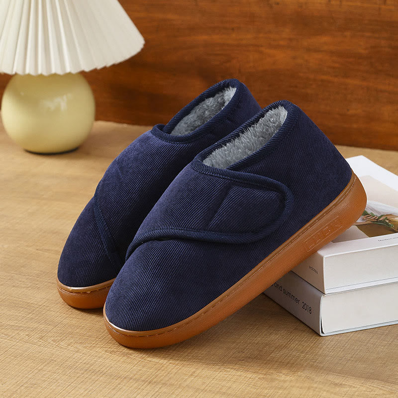 Pantoufles douillettes en polaire grande taille - Bleu - UE46-47 (US9-10) - image 11
