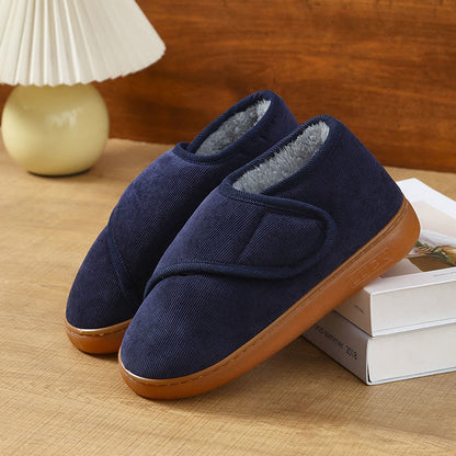 Pantoufles douillettes en polaire grande taille - Bleu - UE46-47 (US9-10) - image 11