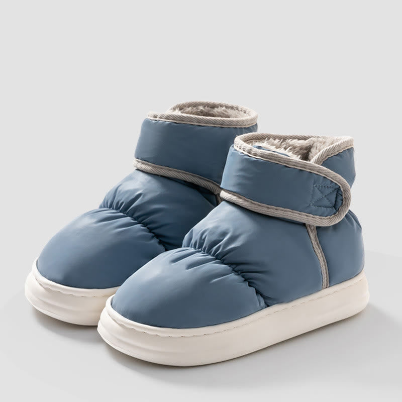 Pantoufles montantes chaudes grandes tailles - Bleu - EU44-45(US9-10) - image 9