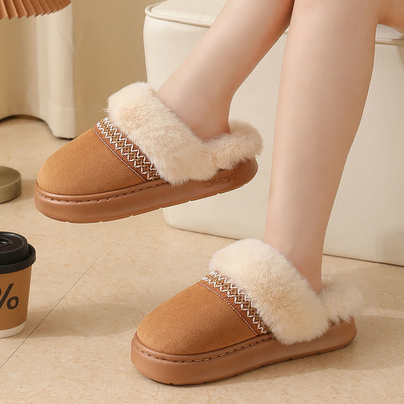 Pantoufles ethniques en dentelle grande taille - image 4