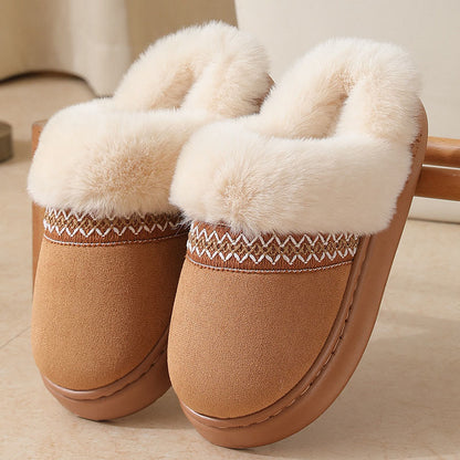 Pantoufles ethniques en dentelle grande taille - Brun - EU44-45(US9-10) - image 11