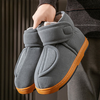 Pantoufles d'hiver coupe-vent grandes tailles - Gris - EU44-45(US10-11) - image 11