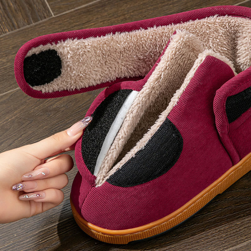 Pantoufles d'hiver coupe-vent grandes tailles - image 2
