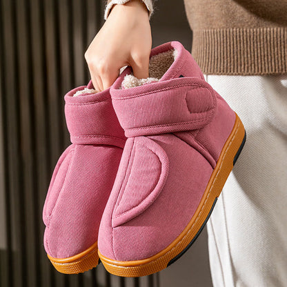 Pantoufles d'hiver coupe-vent grandes tailles - Rose - EU44-45(US10-11) - image 10