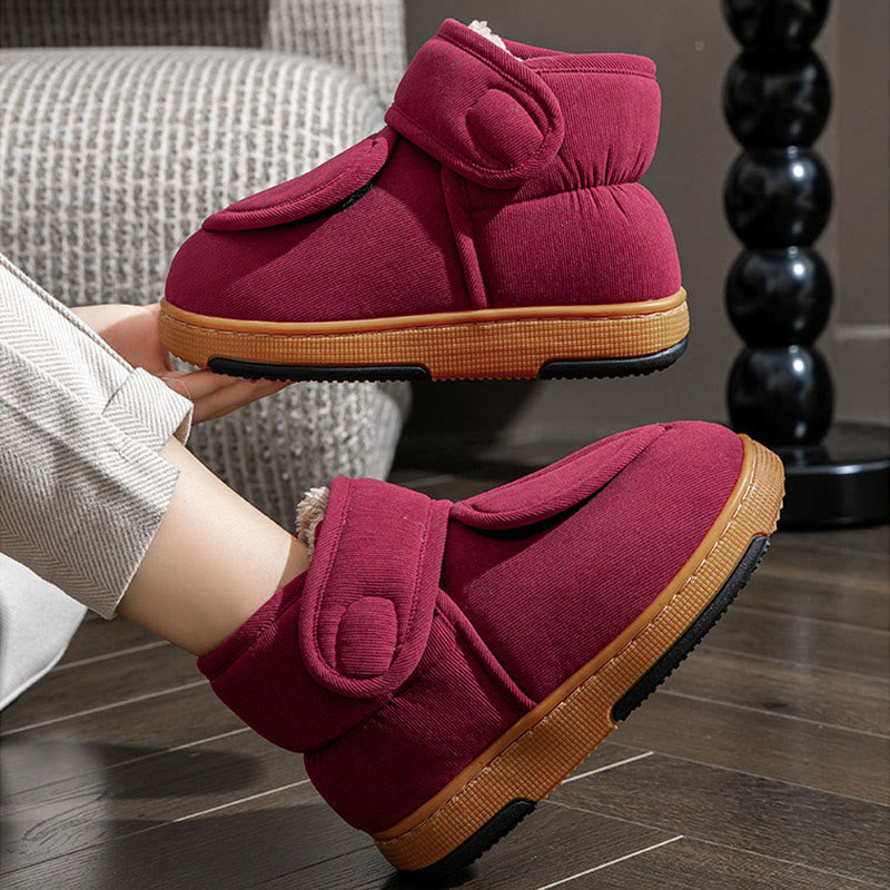 Pantoufles d'hiver coupe-vent grandes tailles - image 3