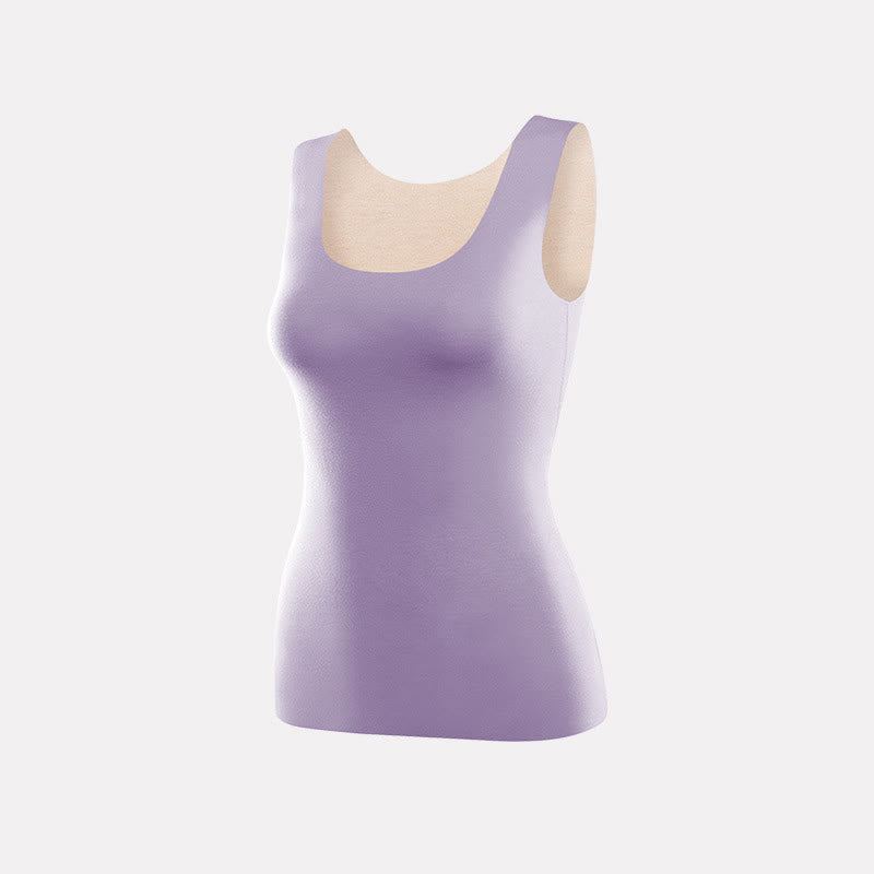 Gilet de base extensible sans coutures à col en U - Violet - 3XL - image 12