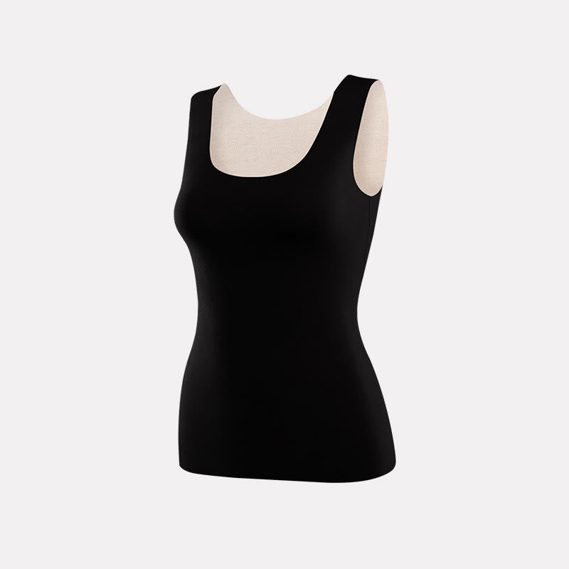 Gilet de base extensible sans coutures à col en U - Noir - 3XL - image 11