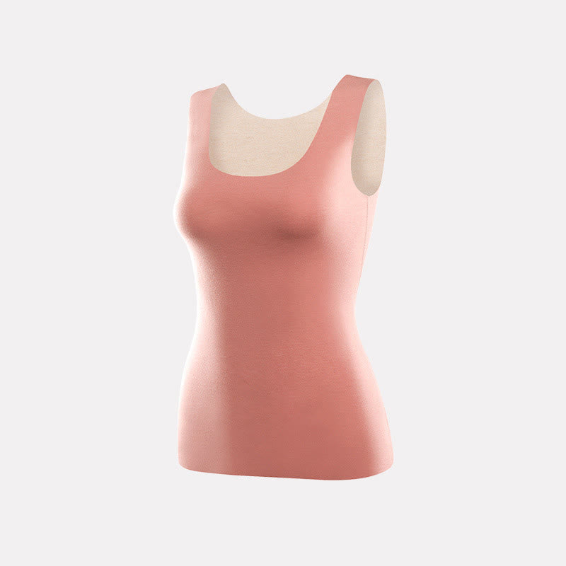 Gilet de base extensible sans coutures à col en U - Rose - 3XL - image 10