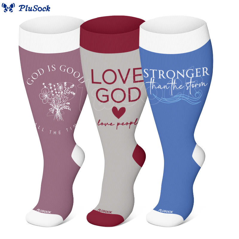 Chaussettes de compression Faith Christia grandes tailles - image 0