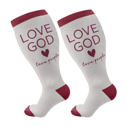 Chaussettes de compression Faith Christia grandes tailles - Gris - 4XL - image 10