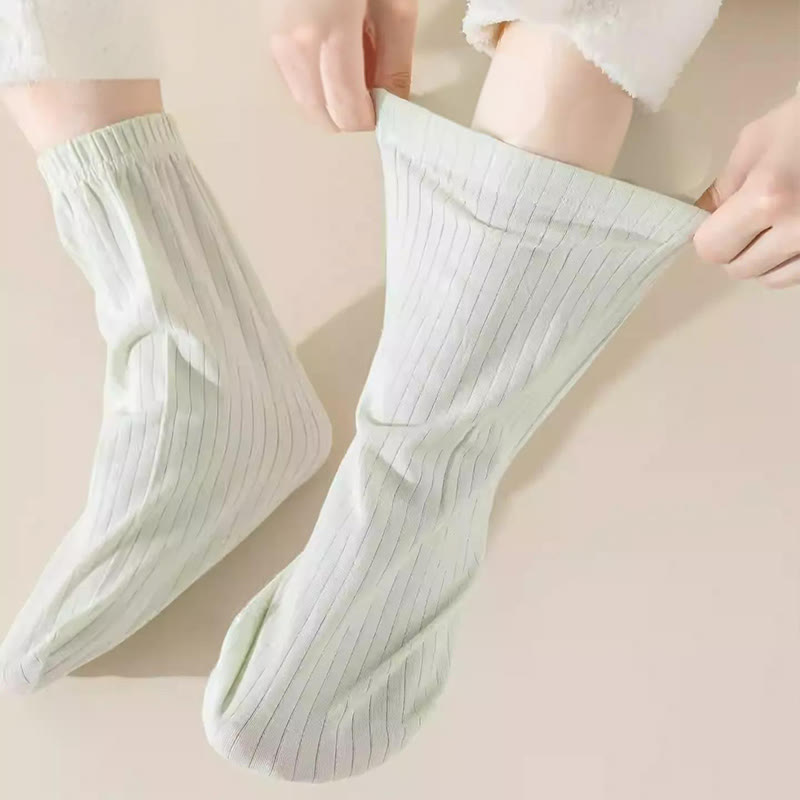 Chaussettes de nuit en coton doux (2 paires) - image 1