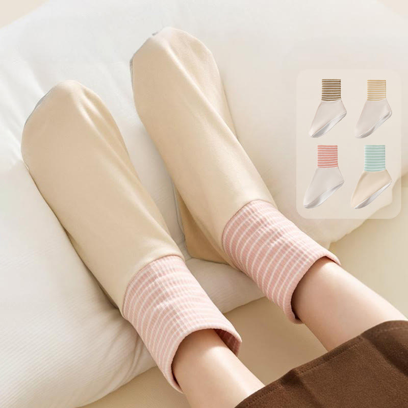 Chaussettes de nuit sans coutures à l'huile d'armoise (4 paires) - Multicolore - EU36-43(US3-9) - image 16