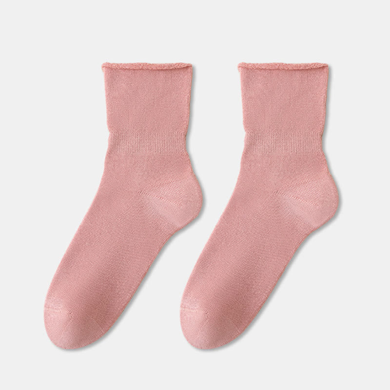 Chaussettes de nuit douces pour la peau (2 paires) - Rose - EU36-45 (US3-11) - image 16