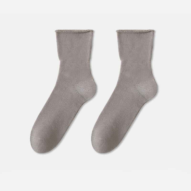 Chaussettes de nuit douces pour la peau (2 paires) - Gris - EU36-45 (US3-11) - image 17
