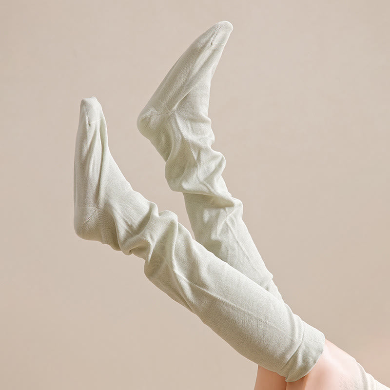Chaussettes de nuit respirantes et douces montantes jusqu'aux genoux (3 paires) - image 8