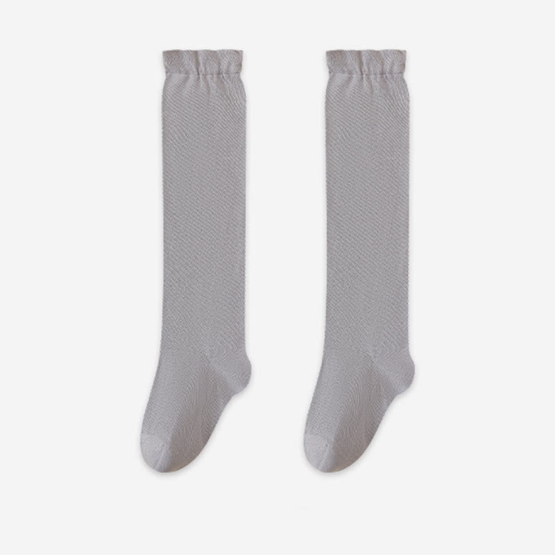 Chaussettes de nuit respirantes et douces montantes jusqu'aux genoux (3 paires) - Gris clair - UE36-39 (US3-6) - image 16
