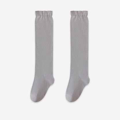 Chaussettes de nuit respirantes et douces montantes jusqu'aux genoux (3 paires) - Gris clair - UE36-39 (US3-6) - image 16
