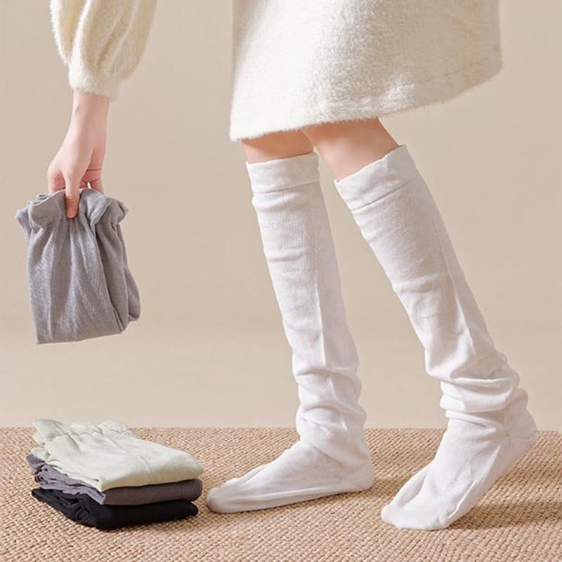 Chaussettes de nuit respirantes et douces montantes jusqu'aux genoux (3 paires) - image 2