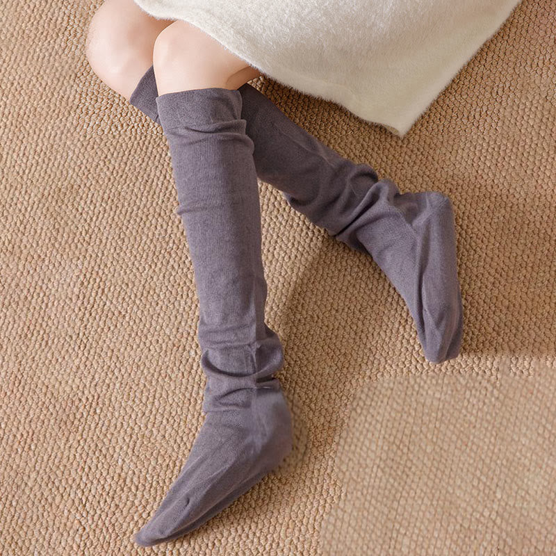 Chaussettes de nuit respirantes et douces montantes jusqu'aux genoux (3 paires) - image 11