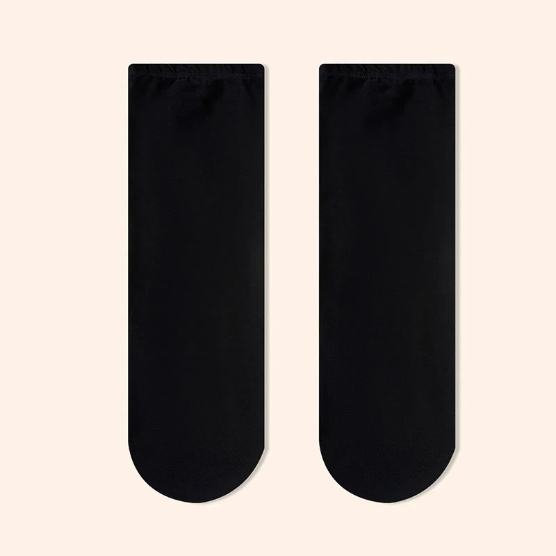 Chaussettes de nuit chaudes et confortables jusqu'aux genoux - Noir - EU36-40(US3-7) - image 4