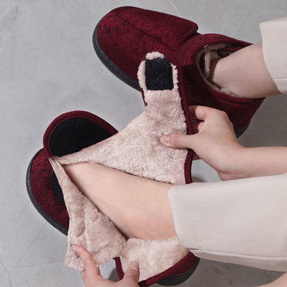 Pantoufles à imprimé floral grande taille - image 1