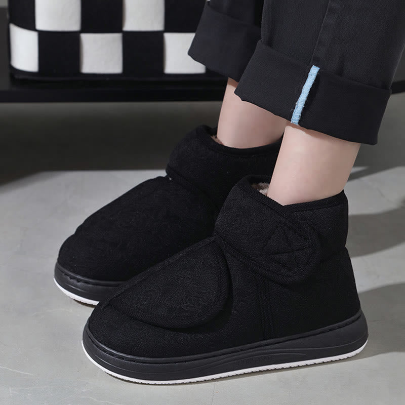 Pantoufles à imprimé floral grande taille - image 3