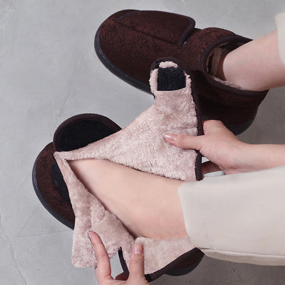 Pantoufles à imprimé floral grande taille - image 2