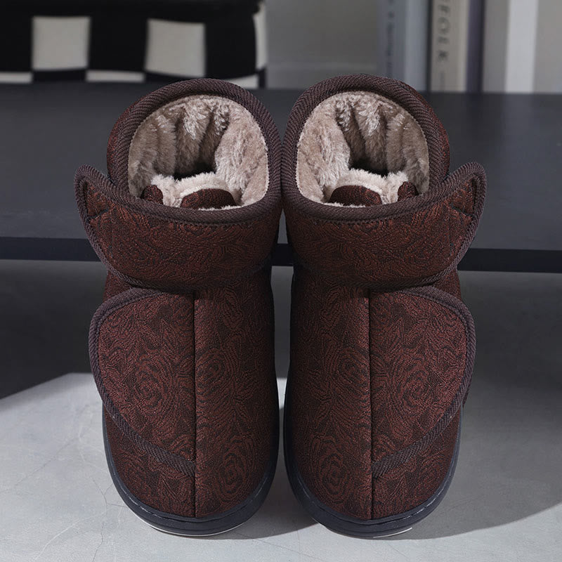 Pantoufles à imprimé floral grande taille - Brun - EU44-45(US9-10) - image 12