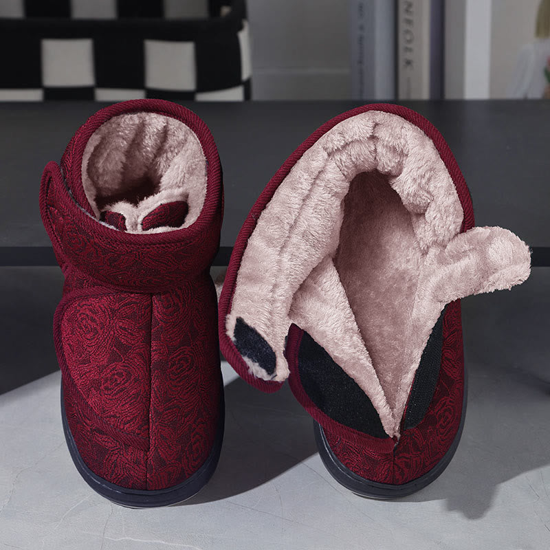 Pantoufles à imprimé floral grande taille - image 7