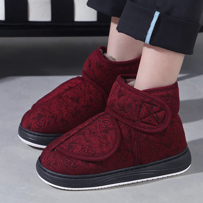 Pantoufles à imprimé floral grande taille - image 4