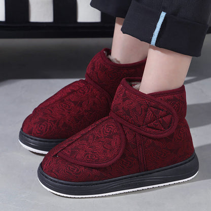 Pantoufles à imprimé floral grande taille - image 4