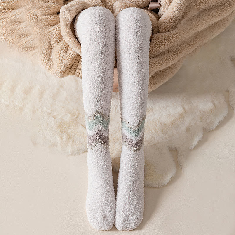 Chaussettes de nuit hautes en polaire corail (2 paires) - image 3