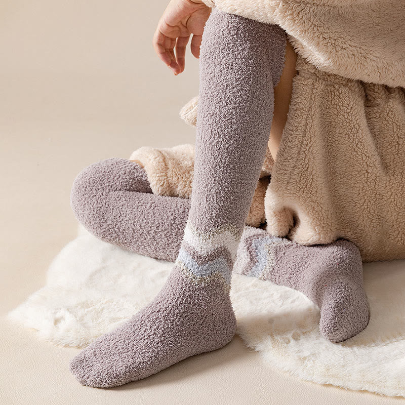 Chaussettes de nuit hautes en polaire corail (2 paires) - image 10