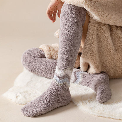 Chaussettes de nuit hautes en polaire corail (2 paires) - image 10