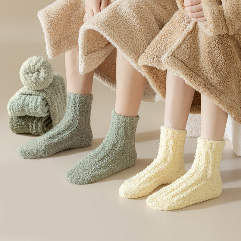 Chaussettes de nuit unies - image 1