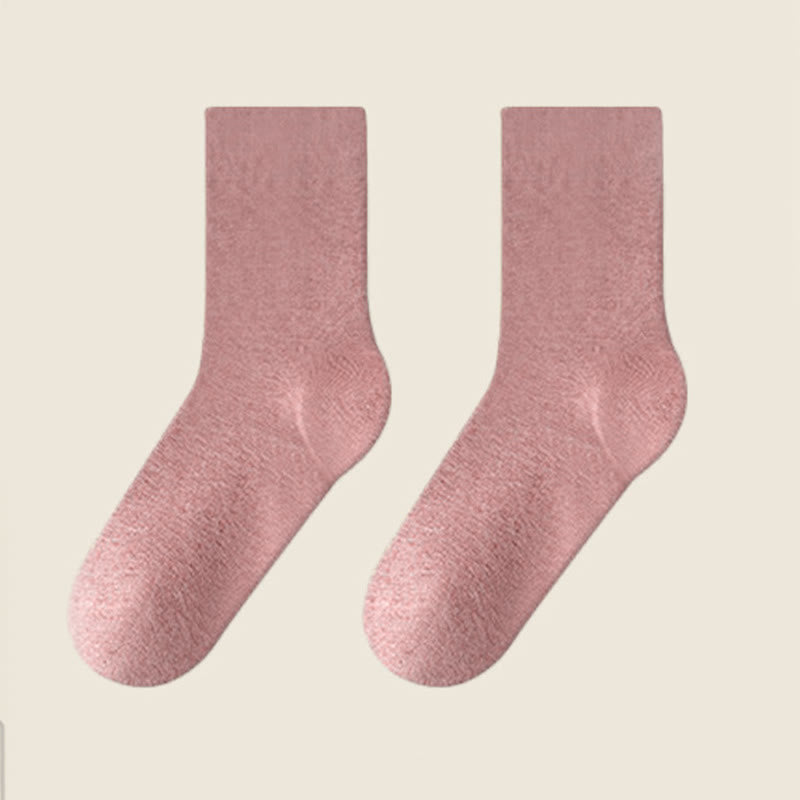 Chaussettes de nuit douces aux huiles essentielles et gel pour le soin des talons (3 paires) - Rose - EU38-44(US5-10) - image 9