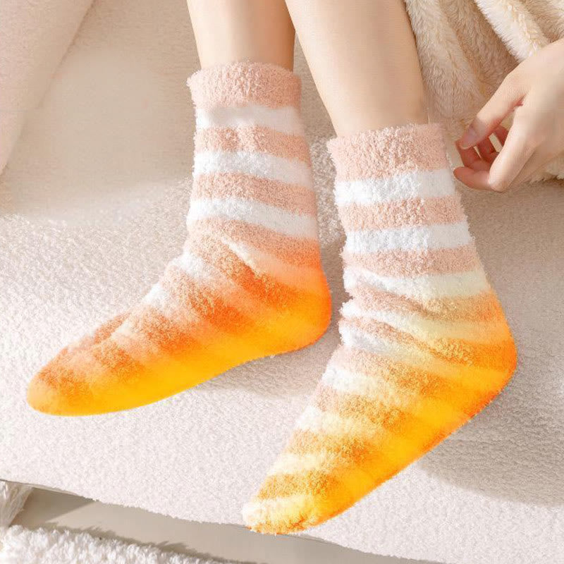 Chaussettes de nuit à larges rayures (3 paires) - image 5