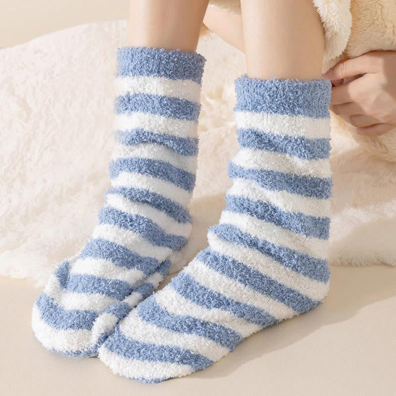 Chaussettes de nuit à larges rayures (3 paires) - image 9