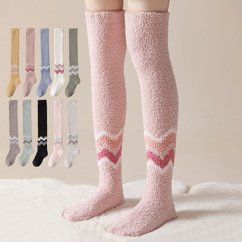 Chaussettes de nuit confortables jusqu'aux genoux (2 paires) - image 0