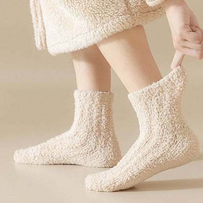 Chaussettes de nuit d'hiver en polaire corail (7 paires) - image 3