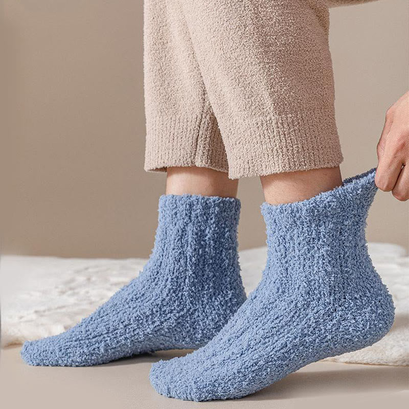 Chaussettes de nuit d'hiver en polaire corail (7 paires) - image 4