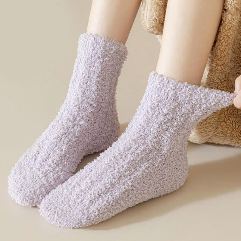 Chaussettes de nuit d'hiver en polaire corail (7 paires) - image 2