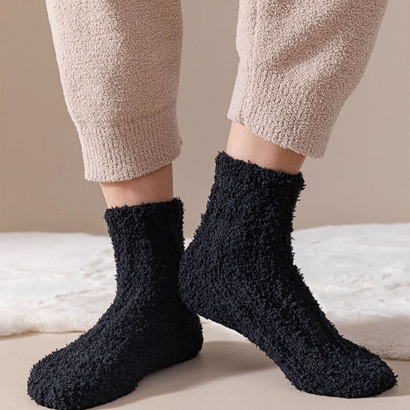 Chaussettes de nuit d'hiver en polaire corail (7 paires) - image 9