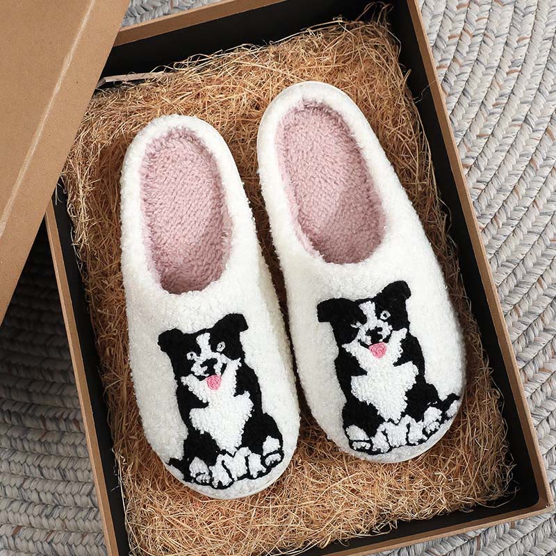 Pantoufles Border Collie grandes tailles - image 2