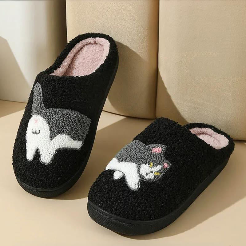 Pantoufles vache chat grandes tailles - image 9